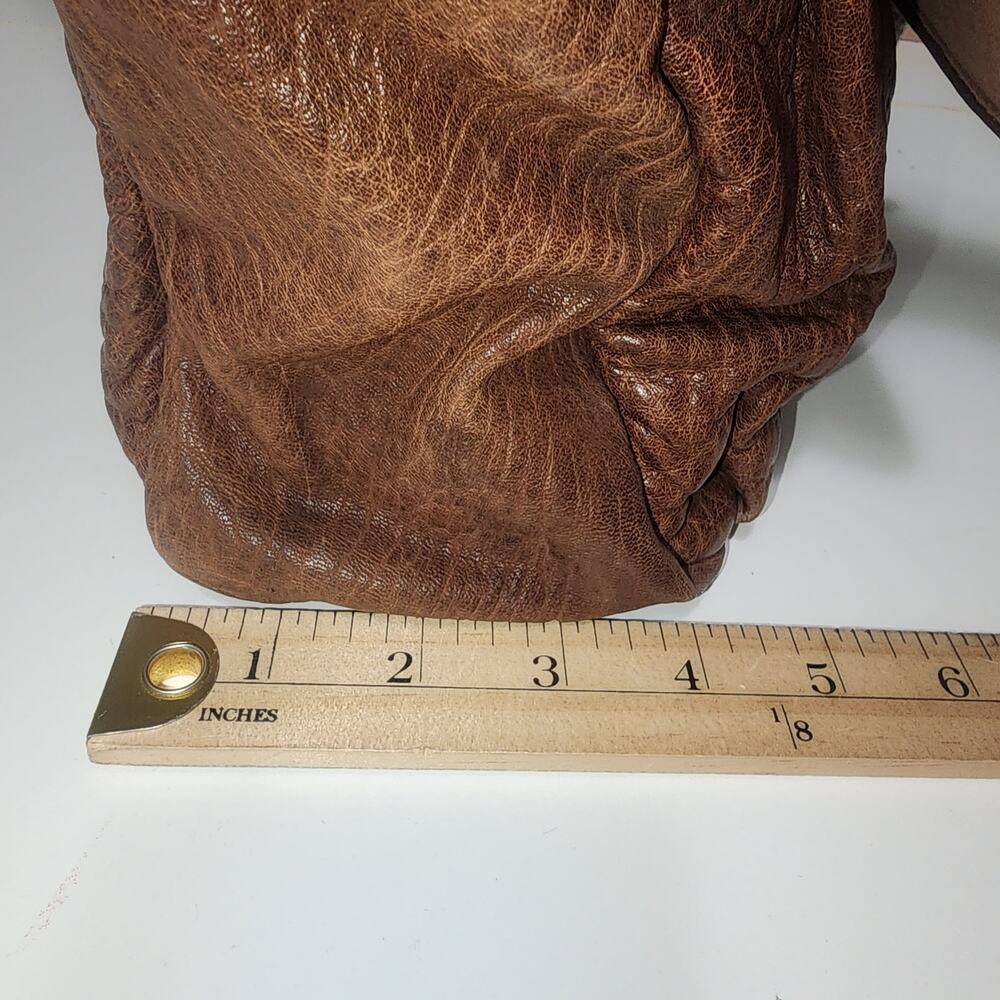 vintage Wilsons Leather brown textured messenger crossbody bag - Picture 6 of 14